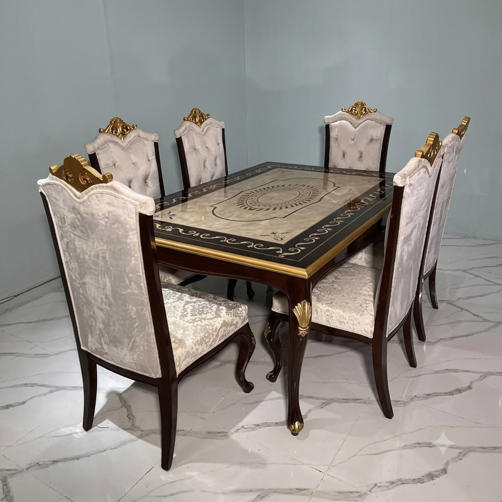 ROYAL CROWN CHAIRS WITH DINING TABLES