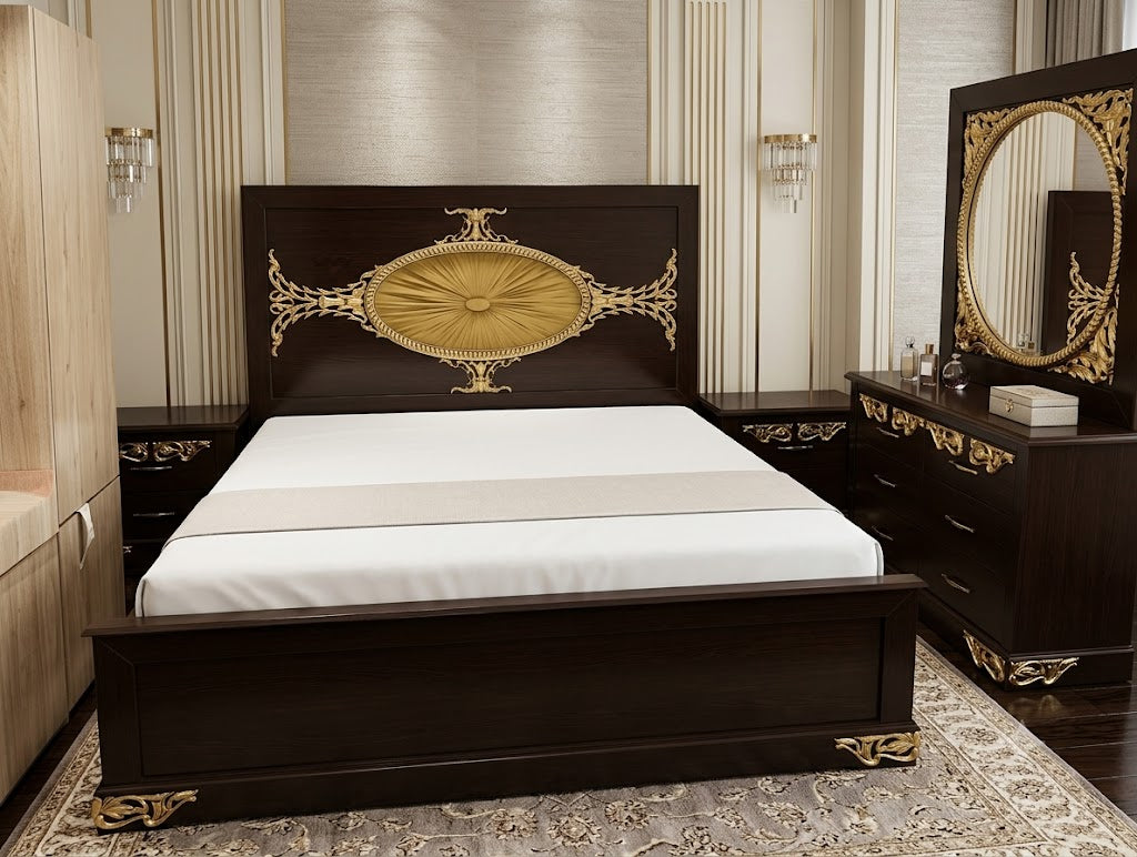 WOODEN BED IN LATEST ANDA STULE POSHISH