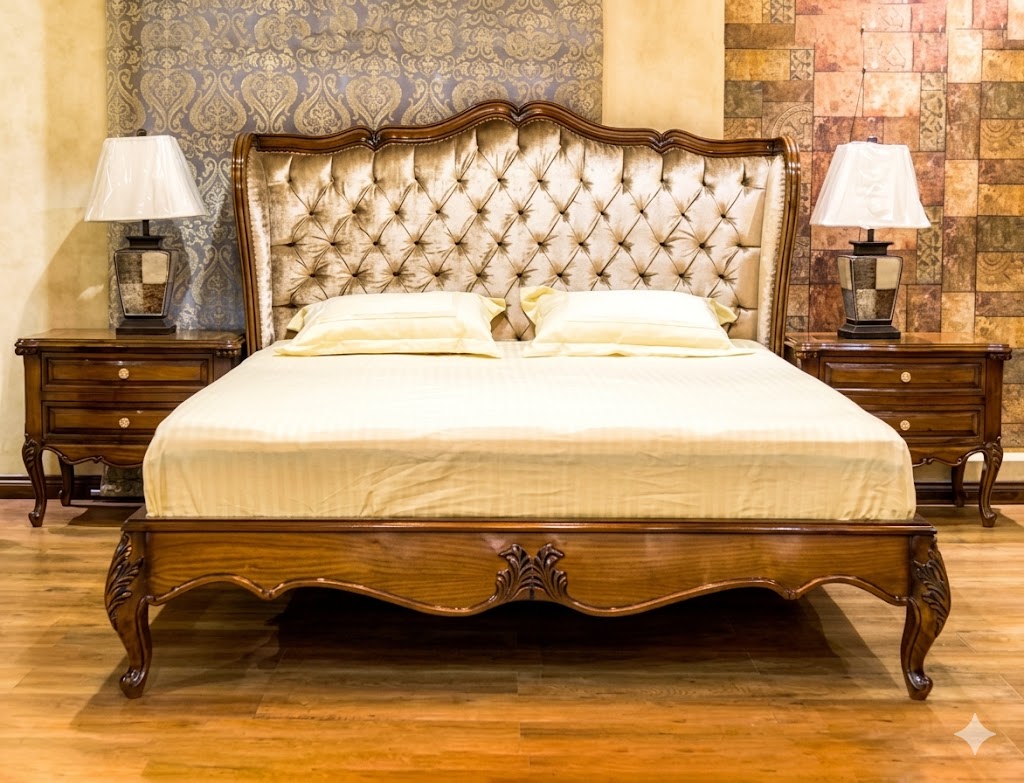 LUXURY WOODEN AND POSHISH BED IN TAJ STYLE