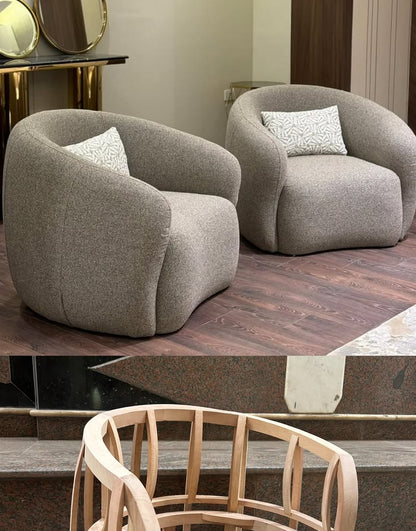 COMFY CHAIRS IN CURVED SHAPED
