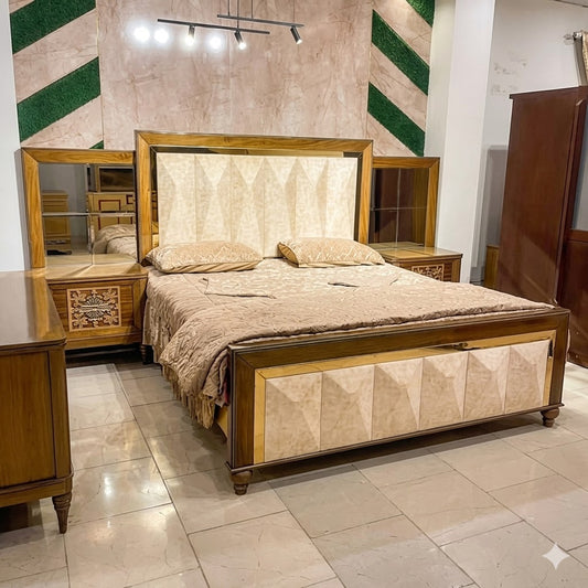 LATEST WOODEN,POSHISH BED WITH LATEST SIDE TABLES