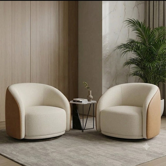 COMFY CHAIRS IN CURVED SHAPED
