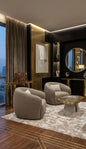 COMFY CHAIRS IN CURVED SHAPED