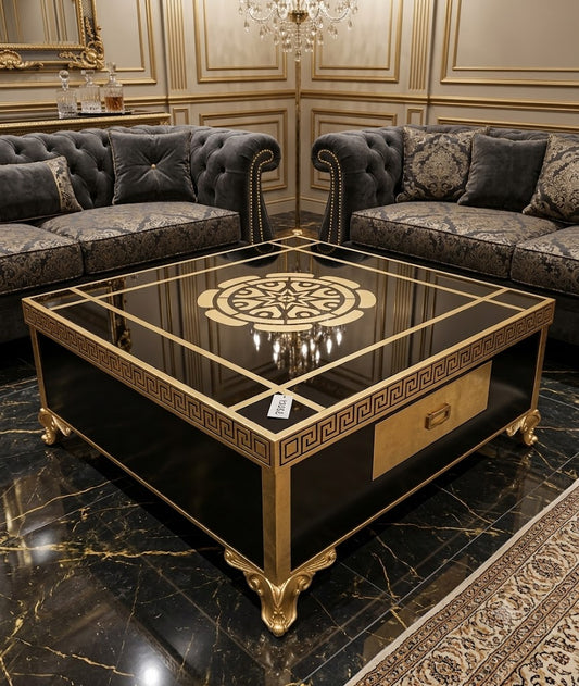 WOODEN TABLE IN LUXURY LOOK