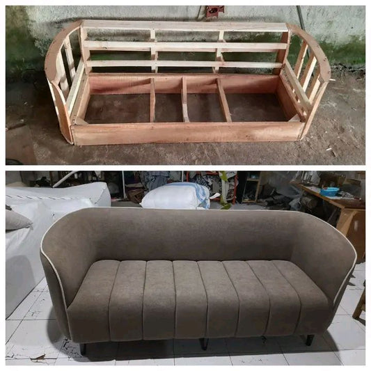 LOVESEAT SOFA IN CURVED SHAPE