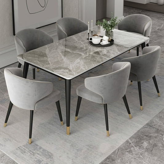 LUXURY DINING TABLE AND CHAIR'S IN FABRIC