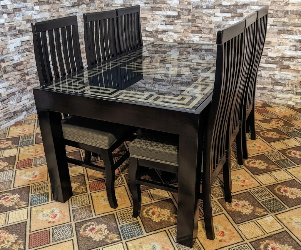ELEGANCE OF DINING TABLE AND CHAIRS